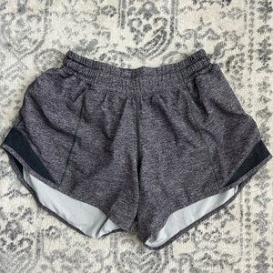 Lululemon hotty hot shorts 4” heather gray